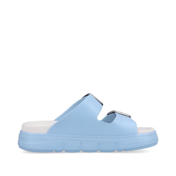 Rieker Women's sandals | Style P2180 Casual Mule - Blue | Free Delivery