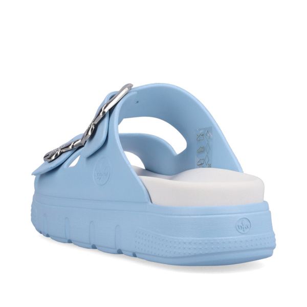 Rieker Women's sandals | Style P2180 Casual Mule - Blue | Free Delivery