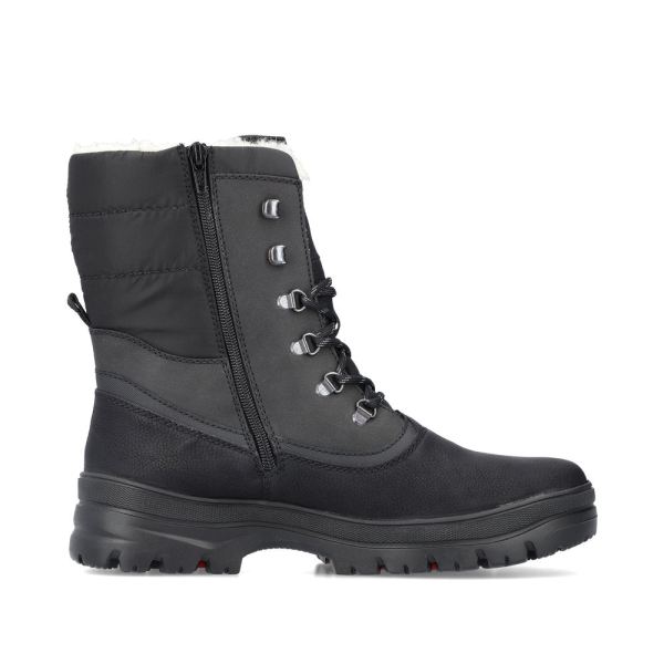 Rieker Synthetic leather Men's boots| F5424 Ankle BootsFlip Grip - Black | Free Delivery