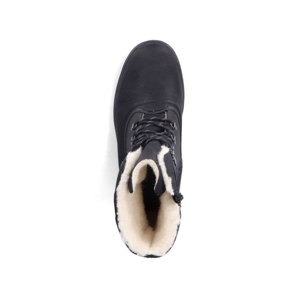 Rieker Synthetic leather Men's boots| F5424 Ankle BootsFlip Grip - Black | Free Delivery