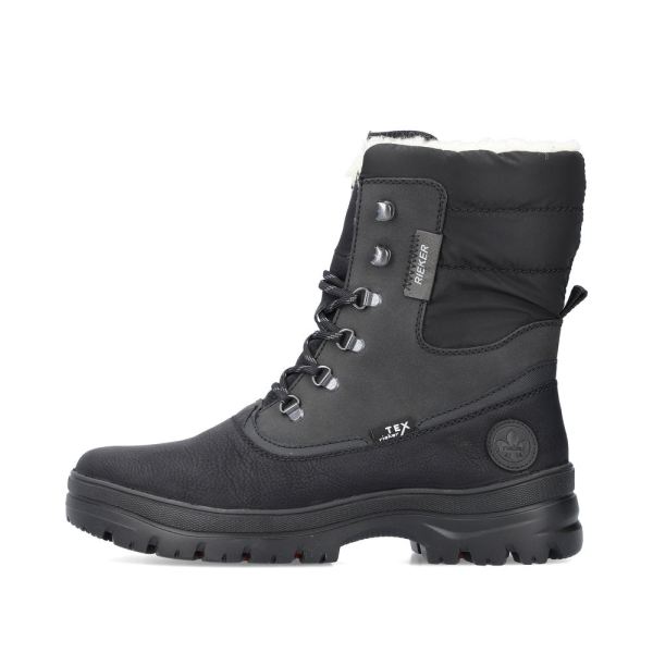 Rieker Synthetic leather Men's boots| F5424 Ankle BootsFlip Grip - Black | Free Delivery
