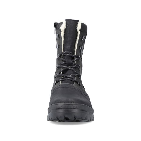 Rieker Synthetic leather Men's boots| F5424 Ankle BootsFlip Grip - Black | Free Delivery
