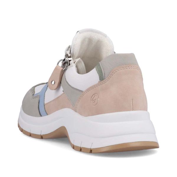 Remonte Women's shoes | Style D0G02 Casual Lace-up with zip - White Combination | Free Delivery