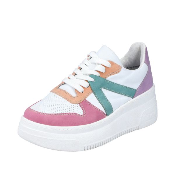 Rieker Women's shoes | Style M7814 Athletic Lace-up - White Combination | Free Delivery