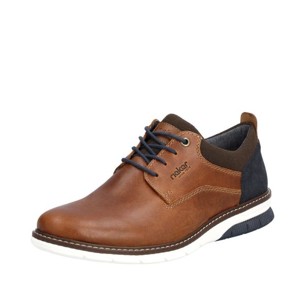 Rieker Men's shoes | Style 14405 Dress Lace-up - Brown | Free Delivery