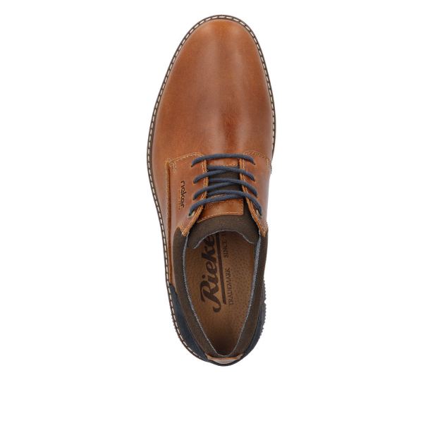 Rieker Men's shoes | Style 14405 Dress Lace-up - Brown | Free Delivery