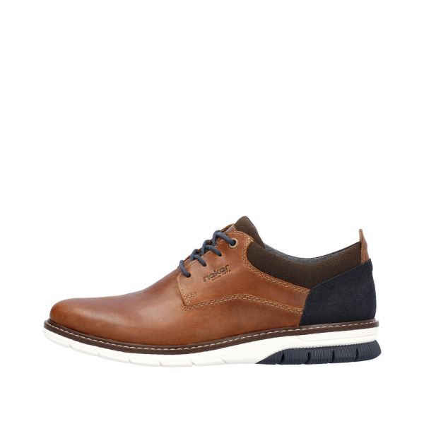 Rieker Men's shoes | Style 14405 Dress Lace-up - Brown | Free Delivery