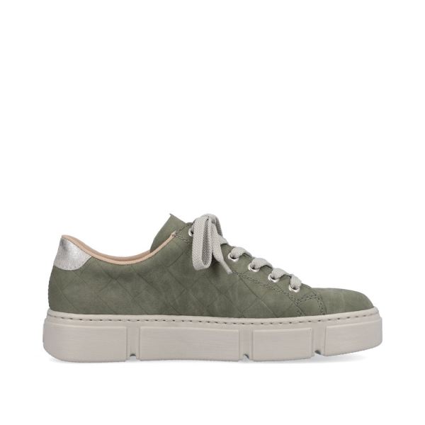 Rieker Women's shoes | Style N59W2 Athletic Lace-up - Green | Free Delivery