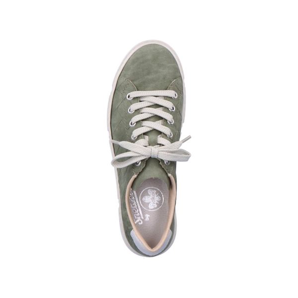 Rieker Women's shoes | Style N59W2 Athletic Lace-up - Green | Free Delivery