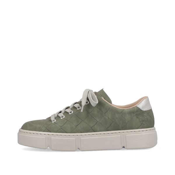 Rieker Women's shoes | Style N59W2 Athletic Lace-up - Green | Free Delivery