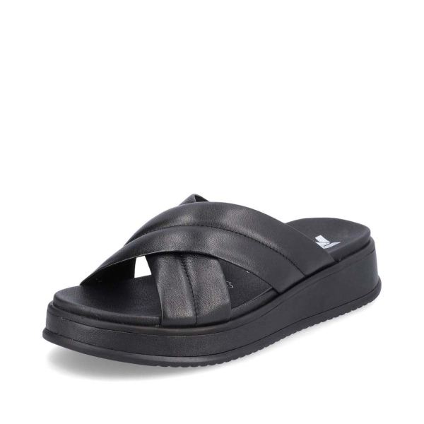 Rieker EVOLUTION Women's sandals | Style W0802 Casual Mule - Black | Free Delivery