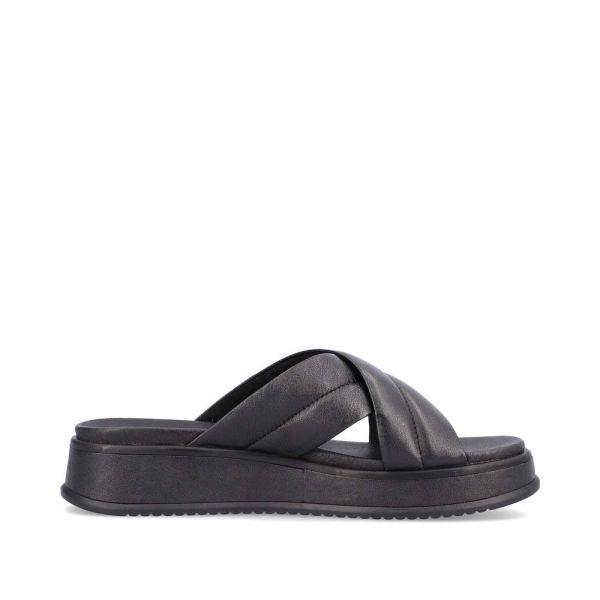 Rieker EVOLUTION Women's sandals | Style W0802 Casual Mule - Black | Free Delivery