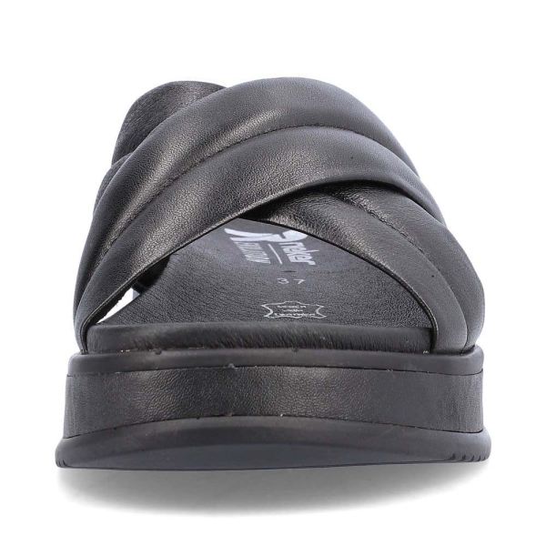 Rieker EVOLUTION Women's sandals | Style W0802 Casual Mule - Black | Free Delivery