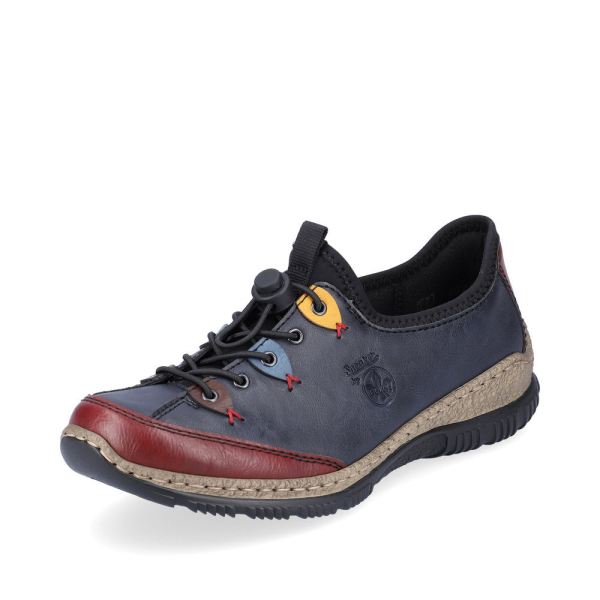 Rieker Synthetic Material Women's shoes| N3271-68 - Blue Combination | Free Delivery