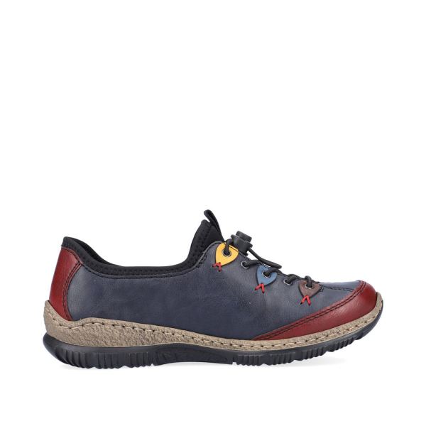 Rieker Synthetic Material Women's shoes| N3271-68 - Blue Combination | Free Delivery