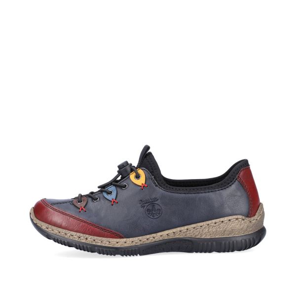 Rieker Synthetic Material Women's shoes| N3271-68 - Blue Combination | Free Delivery