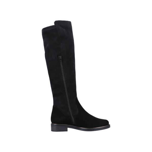 Remonte Suede Leather Women's' Tall Boots| D8387 Tall Boots - Black | Free Delivery