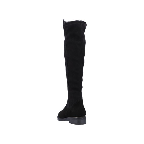 Remonte Suede Leather Women's' Tall Boots| D8387 Tall Boots - Black | Free Delivery