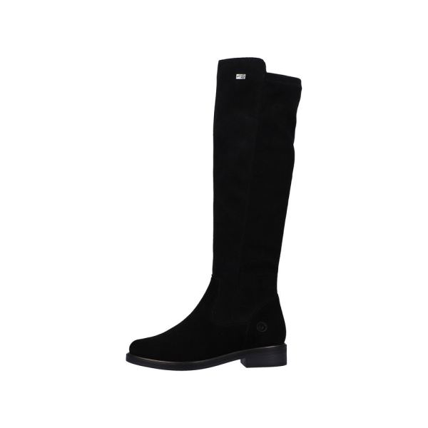 Remonte Suede Leather Women's' Tall Boots| D8387 Tall Boots - Black | Free Delivery