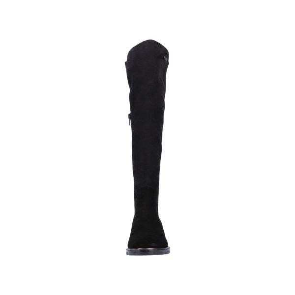 Remonte Suede Leather Women's' Tall Boots| D8387 Tall Boots - Black | Free Delivery