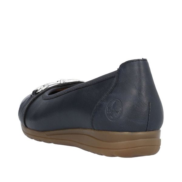 Rieker Women's shoes | Style L9360 Dress Ballerina - Blue | Free Delivery