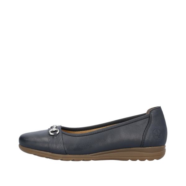 Rieker Women's shoes | Style L9360 Dress Ballerina - Blue | Free Delivery