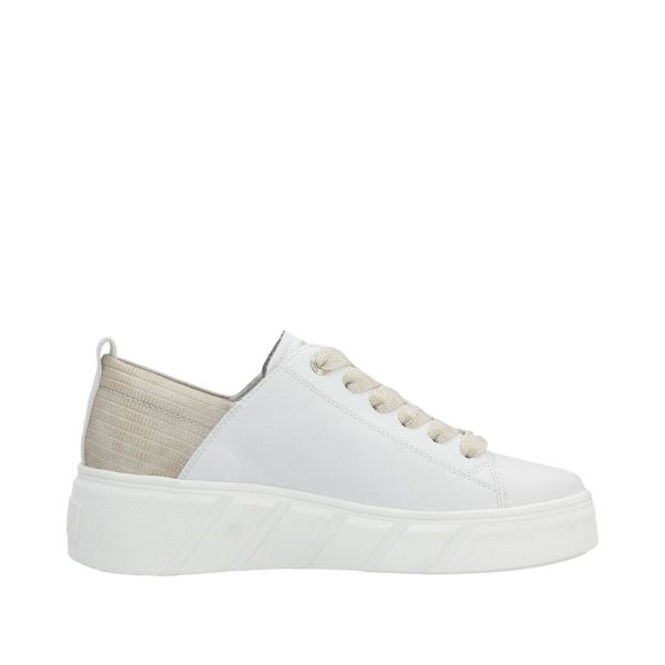 Rieker EVOLUTION Women's shoes | Style W0502 Athletic Lace-up - White | Free Delivery