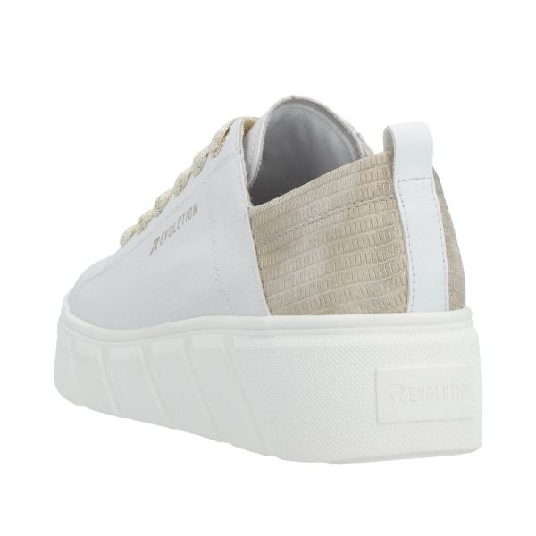 Rieker EVOLUTION Women's shoes | Style W0502 Athletic Lace-up - White | Free Delivery