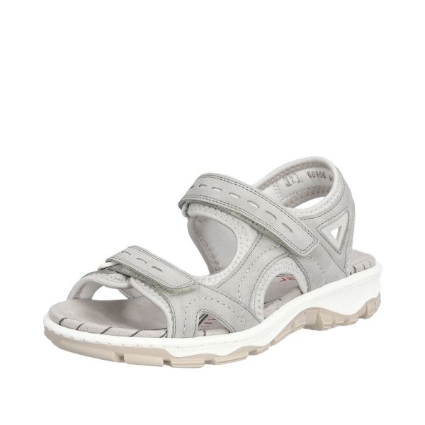 Rieker Women's sandals | Style 68866 Athletic Trekking - Grey | Free Delivery