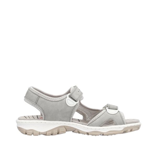 Rieker Women's sandals | Style 68866 Athletic Trekking - Grey | Free Delivery