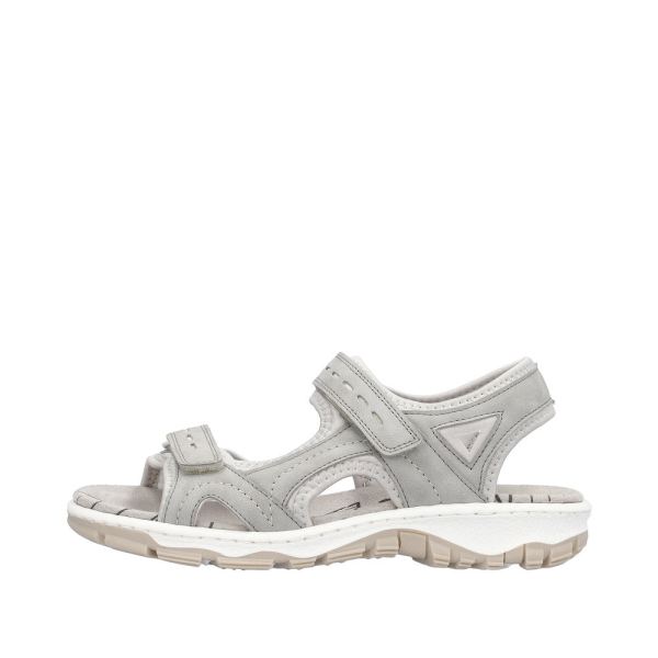 Rieker Women's sandals | Style 68866 Athletic Trekking - Grey | Free Delivery