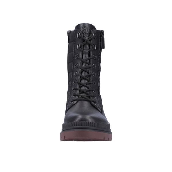 Remonte Leather Women's Mid Height Boots| D0C76 Mid-height BootsFiber Grip - Black | Free Delivery
