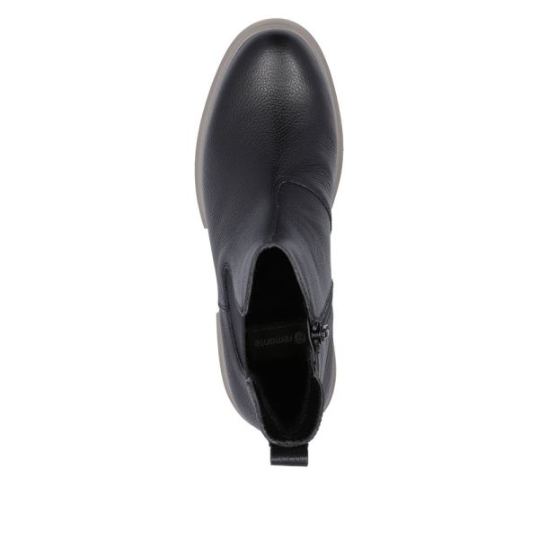 Remonte Leather Women's mid height boots| D8984 Mid-height Boots - Black | Free Delivery