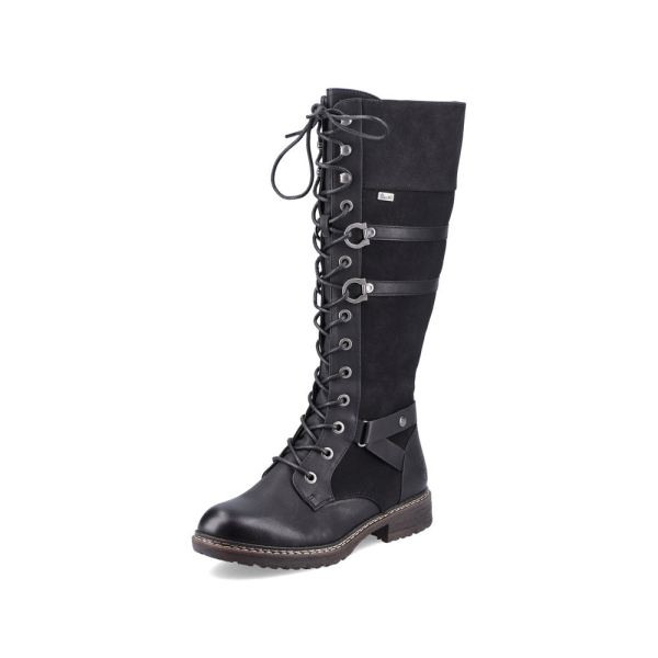 Rieker Synthetic Material Women's' Tall Boots| 94732-14 Tall Boots - Black | Free Delivery