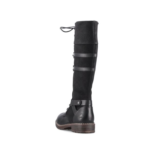 Rieker Synthetic Material Women's' Tall Boots| 94732-14 Tall Boots - Black | Free Delivery
