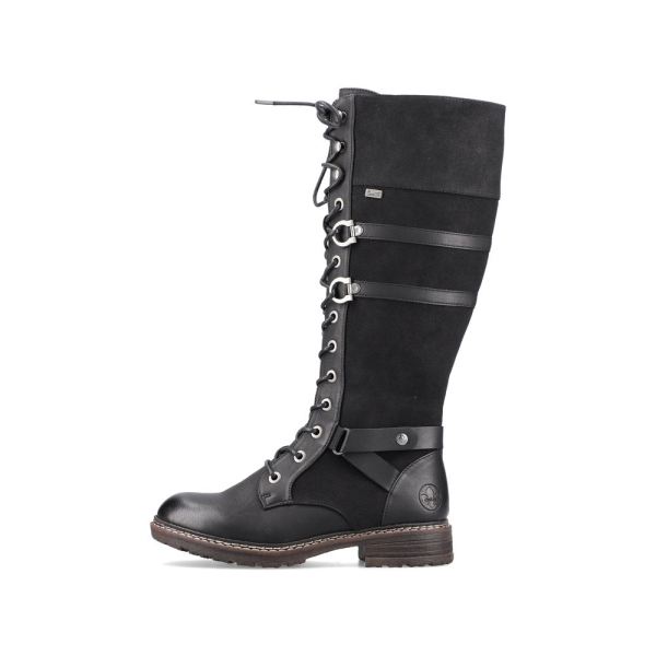 Rieker Synthetic Material Women's' Tall Boots| 94732-14 Tall Boots - Black | Free Delivery