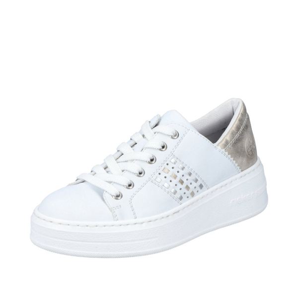 Rieker Women's shoes | Style N5440 Athletic Lace-up - White | Free Delivery