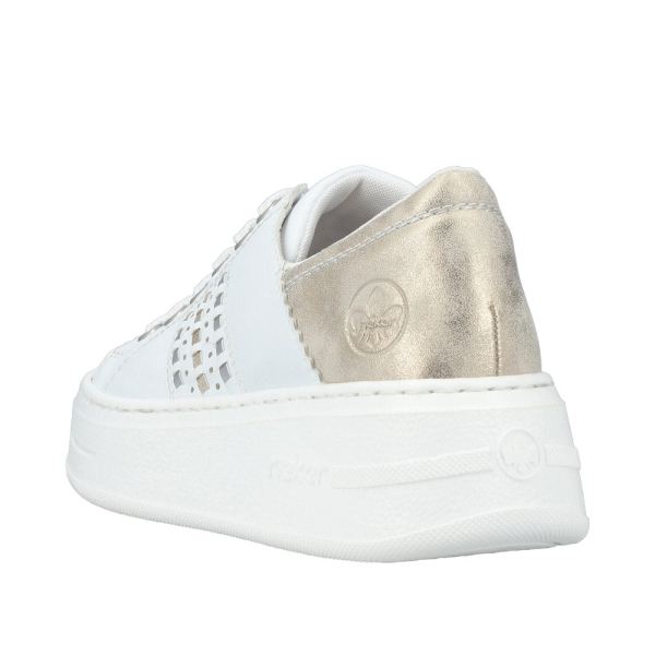 Rieker Women's shoes | Style N5440 Athletic Lace-up - White | Free Delivery