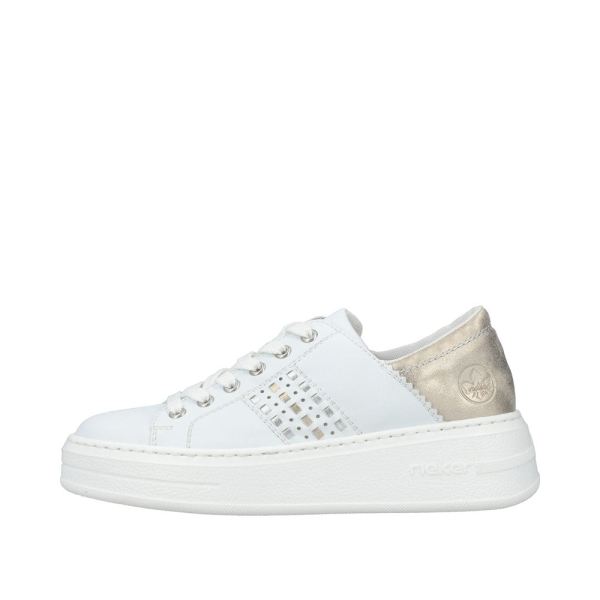 Rieker Women's shoes | Style N5440 Athletic Lace-up - White | Free Delivery