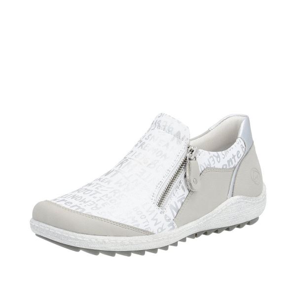 Remonte Women's shoes | Style R1428 Casual Zipper - White Combination | Free Delivery