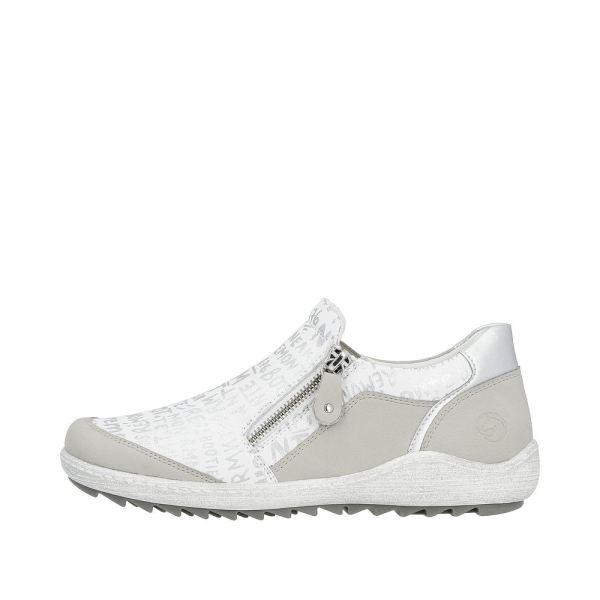 Remonte Women's shoes | Style R1428 Casual Zipper - White Combination | Free Delivery