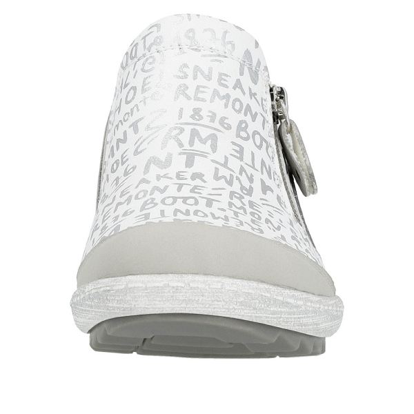 Remonte Women's shoes | Style R1428 Casual Zipper - White Combination | Free Delivery