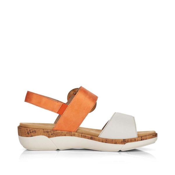 Remonte Women's sandals | Style R6853 Casual Sandal - Orange | Free Delivery