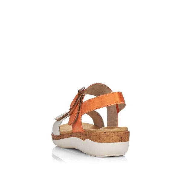 Remonte Women's sandals | Style R6853 Casual Sandal - Orange | Free Delivery