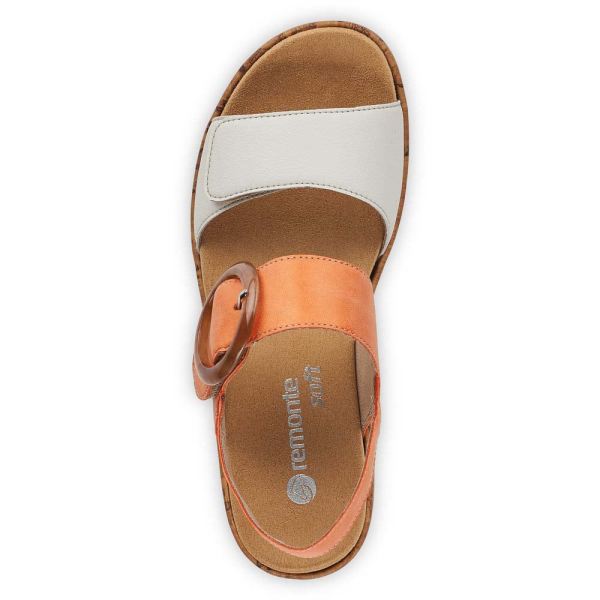 Remonte Women's sandals | Style R6853 Casual Sandal - Orange | Free Delivery