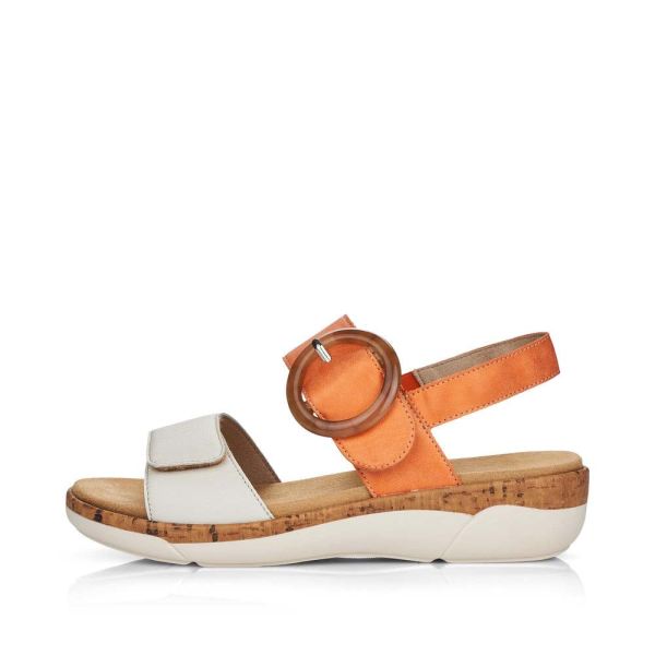 Remonte Women's sandals | Style R6853 Casual Sandal - Orange | Free Delivery