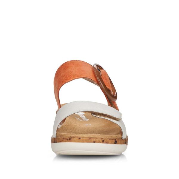 Remonte Women's sandals | Style R6853 Casual Sandal - Orange | Free Delivery