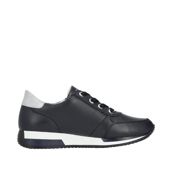 Remonte Women's shoes | Style D0H11 Athletic Lace-up with zip - Blue Combination | Free Delivery