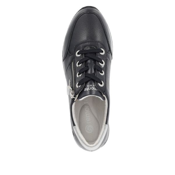 Remonte Women's shoes | Style D0H11 Athletic Lace-up with zip - Blue Combination | Free Delivery