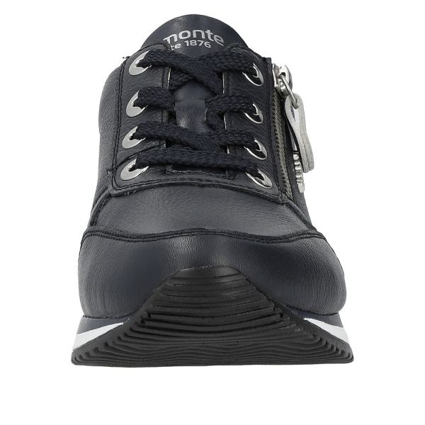 Remonte Women's shoes | Style D0H11 Athletic Lace-up with zip - Blue Combination | Free Delivery